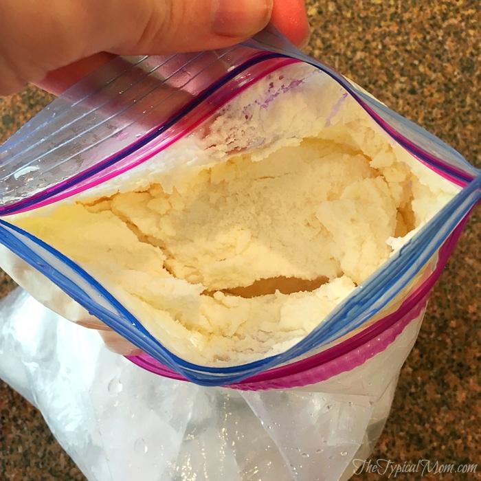 How to make ice cream in a bag