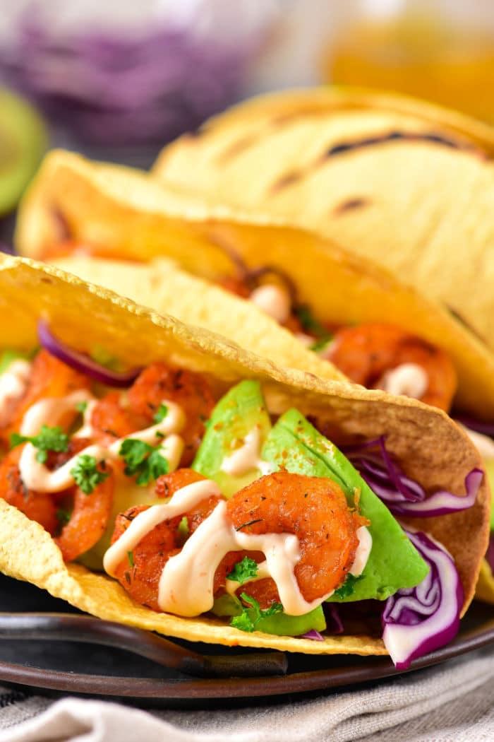 Easy Shrimp Tacos Recipe with Coleslaw