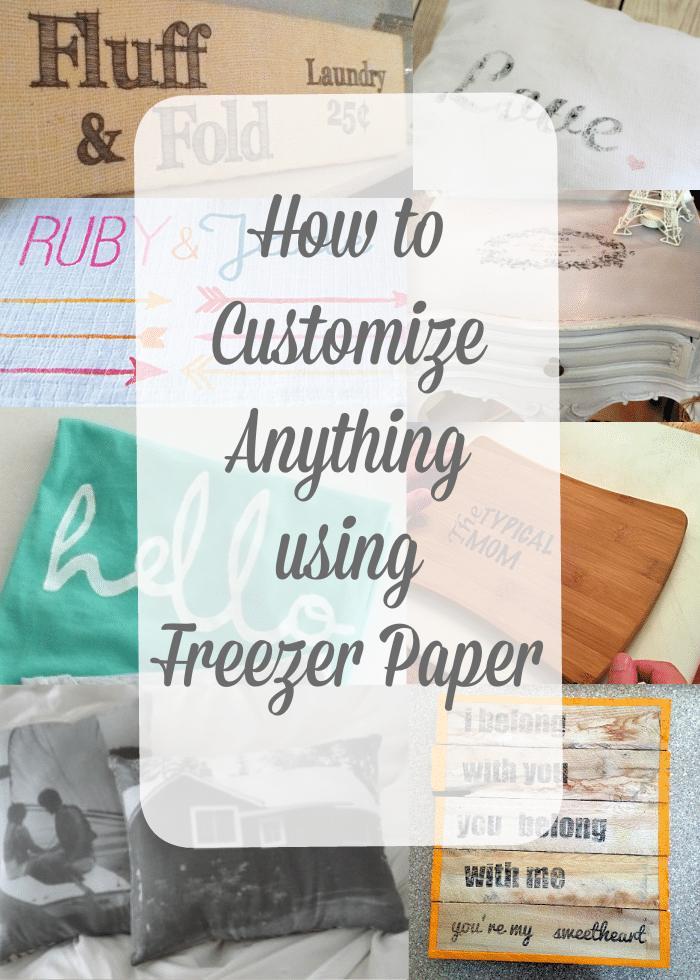How to Print Using Freezer Paper