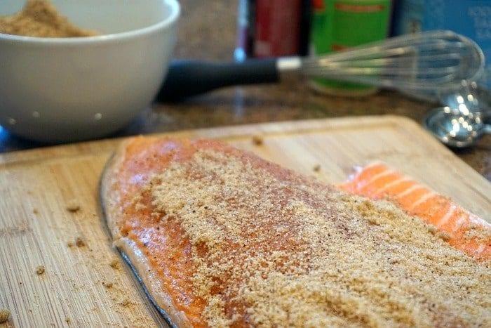 salmon with dry rub