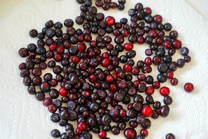 fresh huckleberries