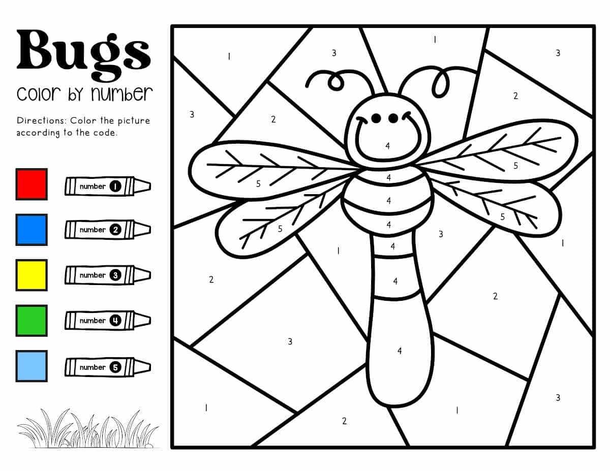 Insect Color by Number