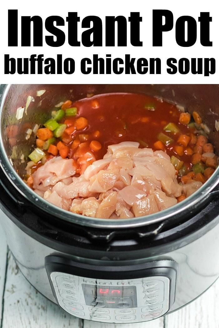 instant pot buffalo chicken soup