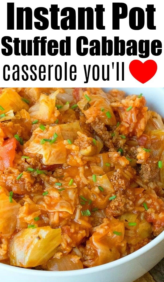 instant pot cabbage casserole