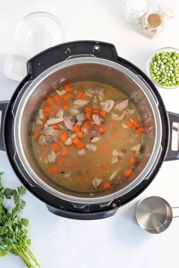 chicken thighs rice instant pot