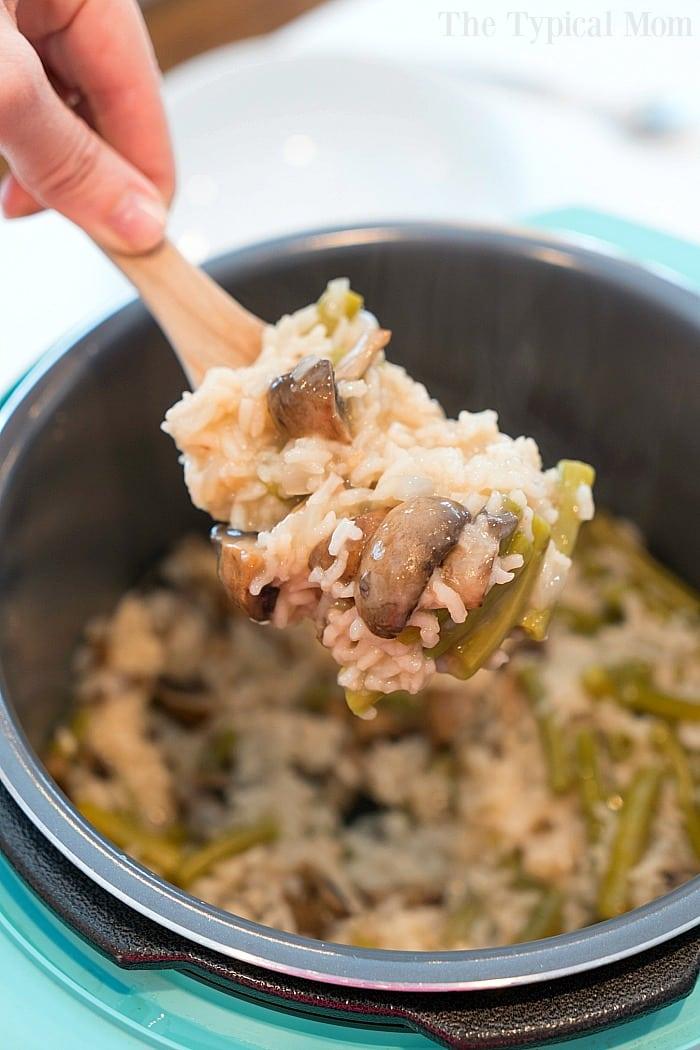 Instant Pot Cream of Mushroom Rice