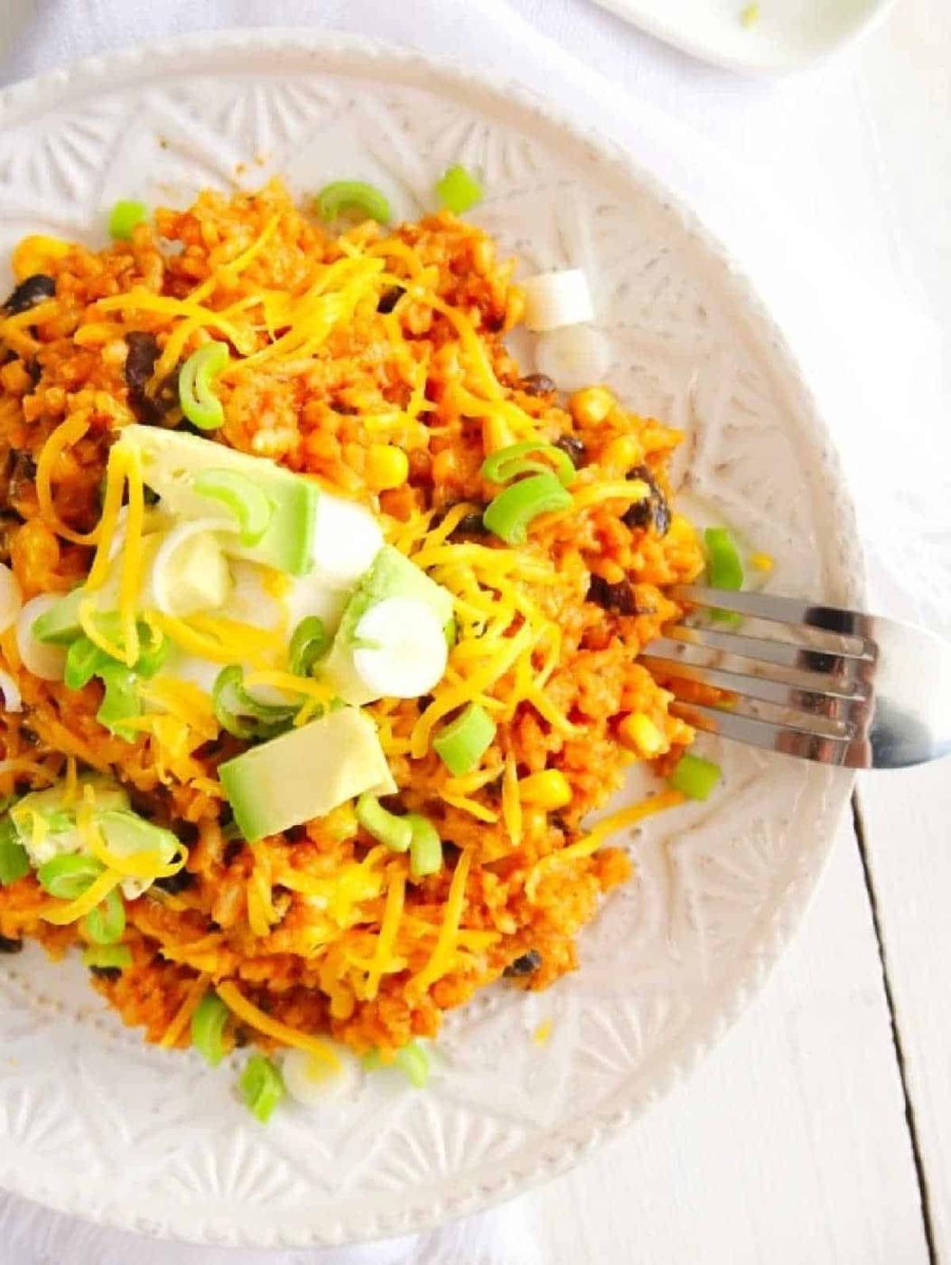 Cheesy Instant Pot Enchilada Rice