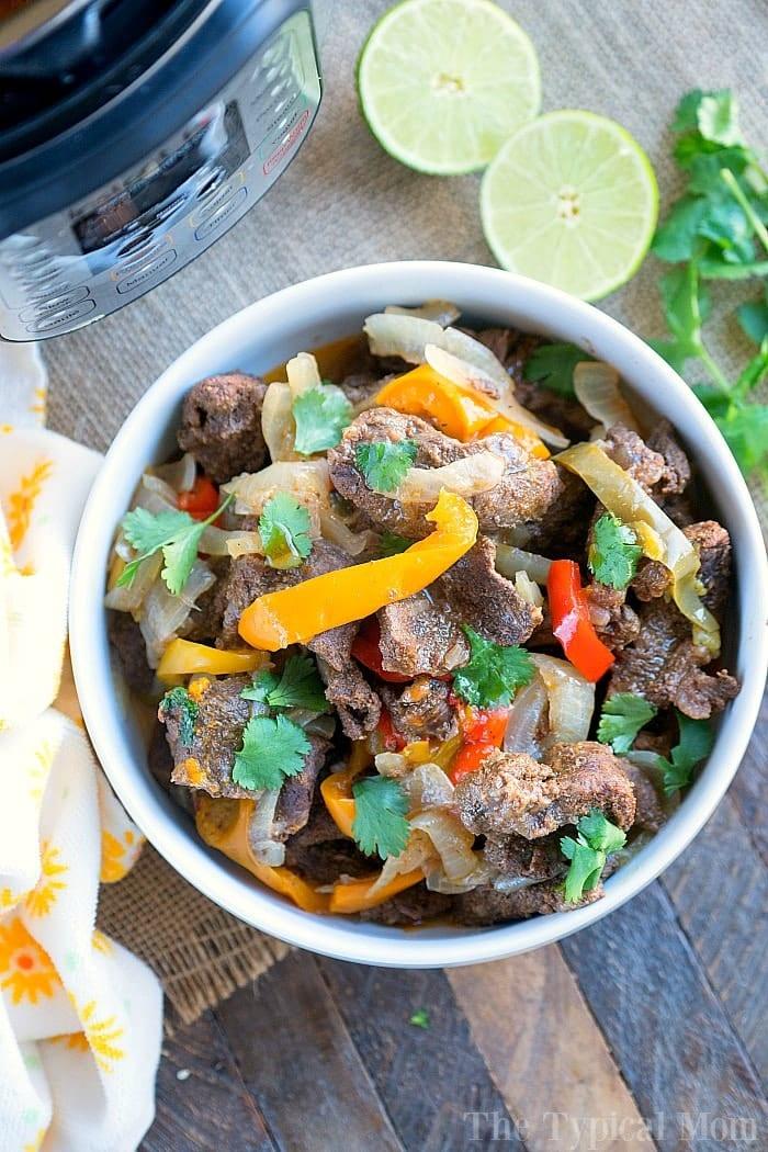 Instant Pot steak Fajitas