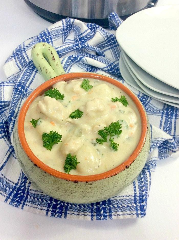 Chicken Ninja Foodi Gnocchi Soup