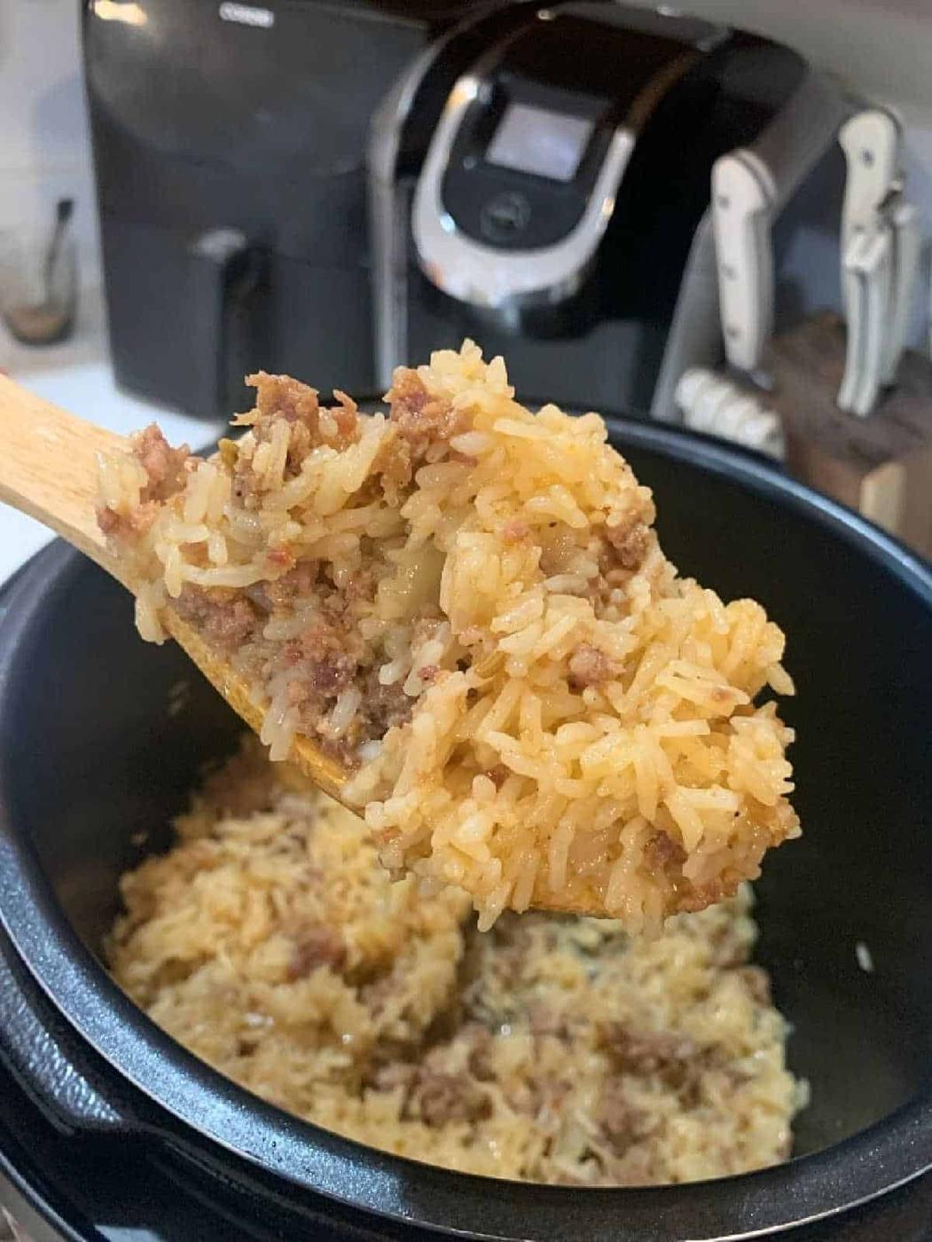 Instant Pot Ground Beef and Rice