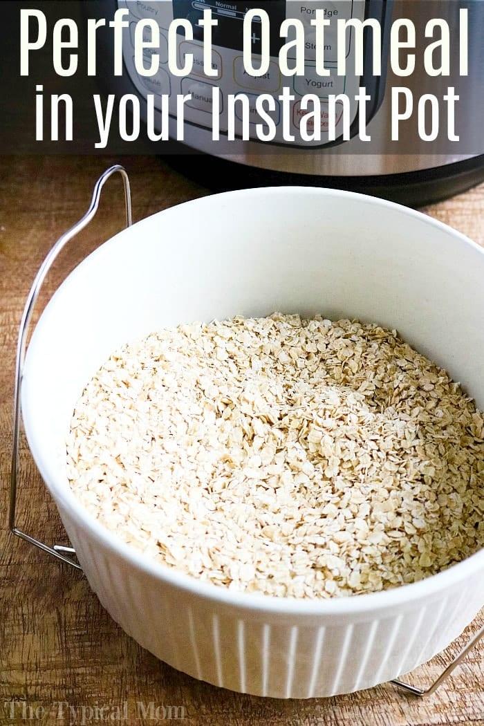instant pot oatmeal