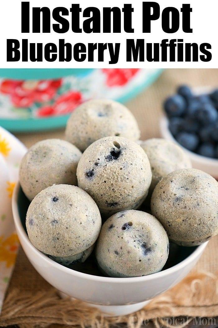 Instant Pot Blueberry Muffins