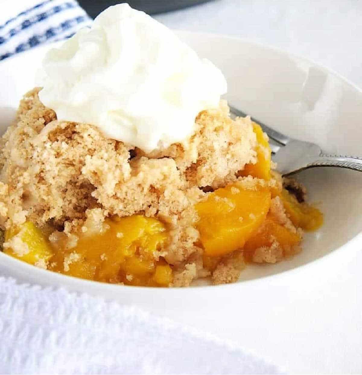 Instant Pot Peach Cobbler