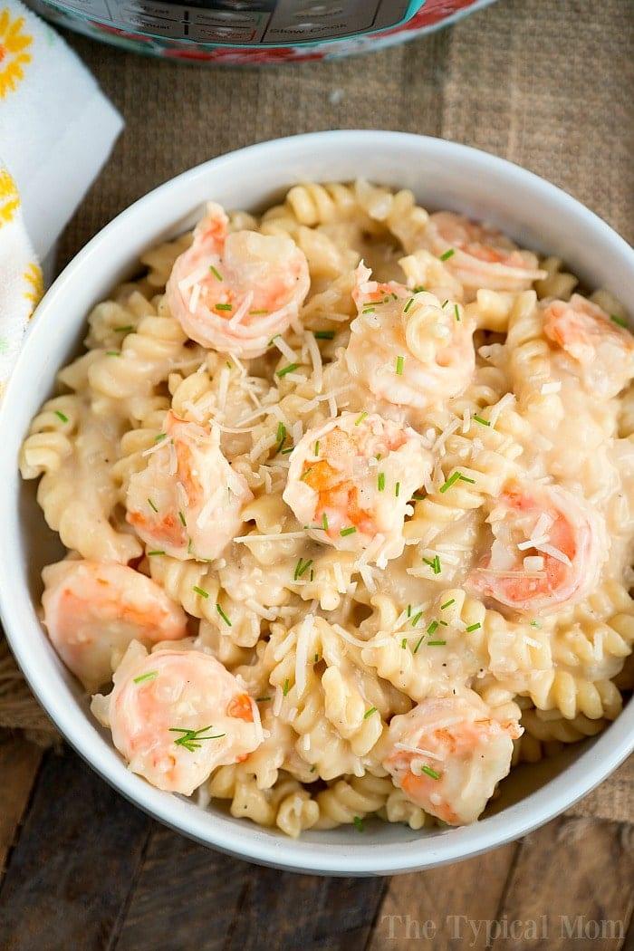 instant pot shrimp alfredo