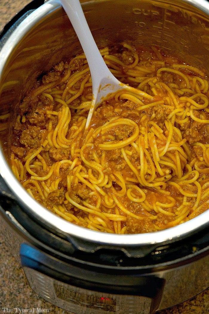instapot spaghetti