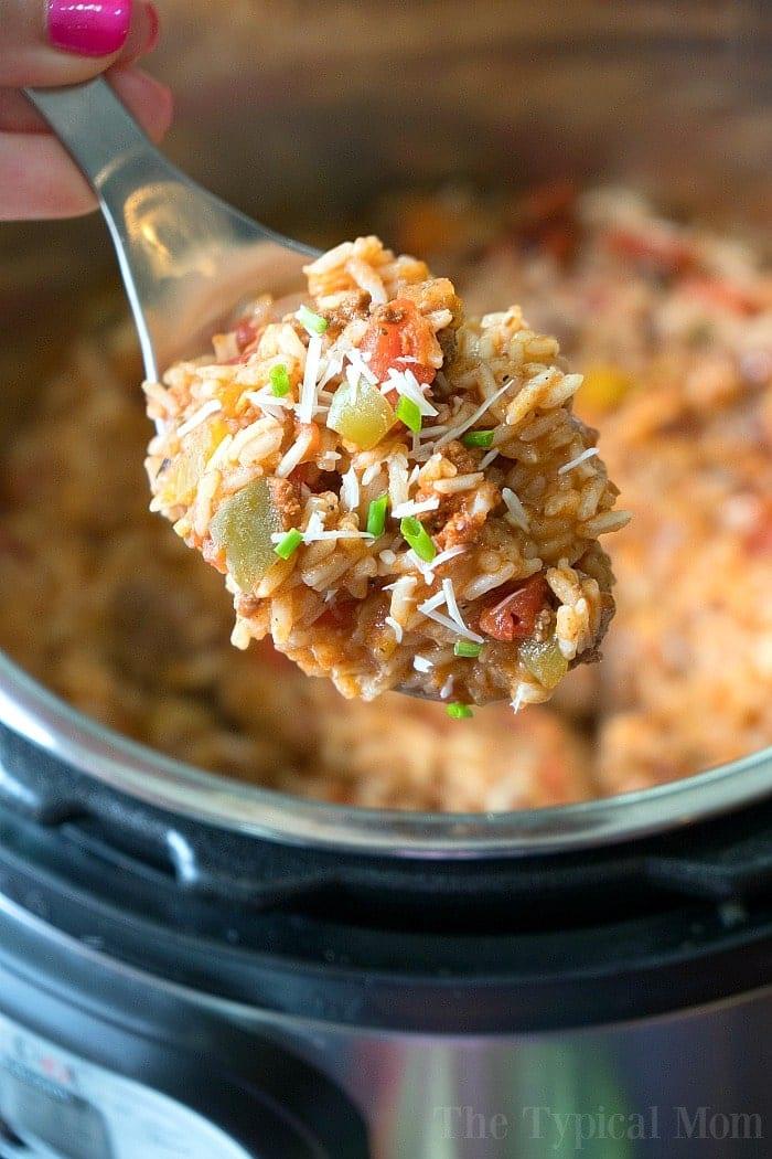 instant pot stuffed pepper casserole