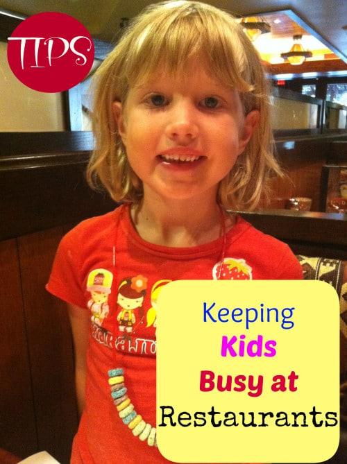 Keeping Kids Busy at Restaurants