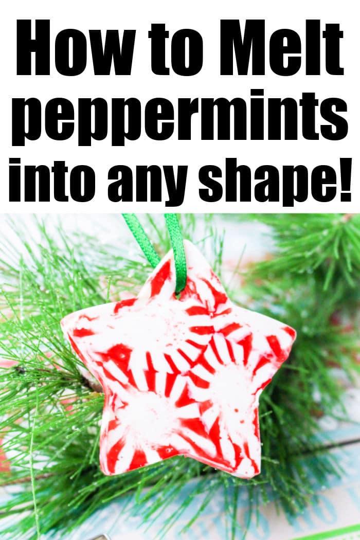 Melted Peppermint Ornaments