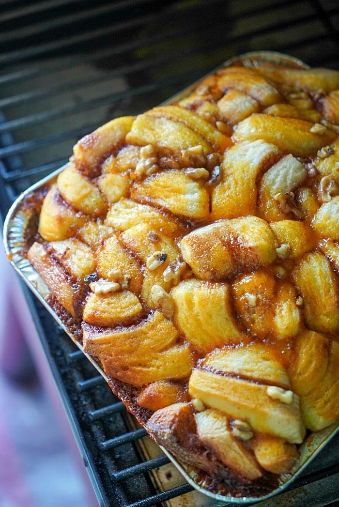 Killer Monkey Bread in a Smoker