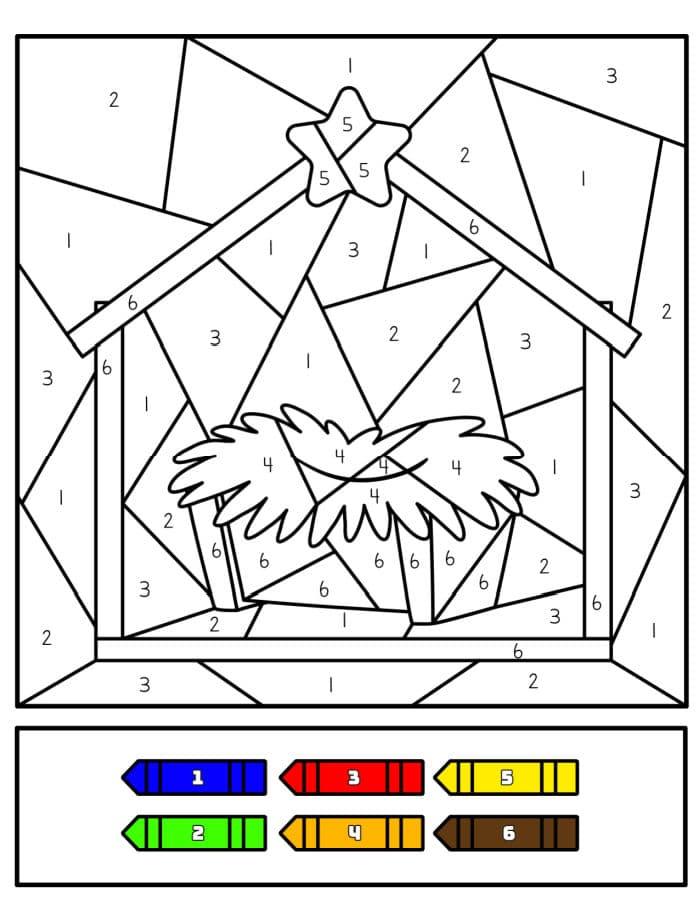 Free Nativity Coloring Pages