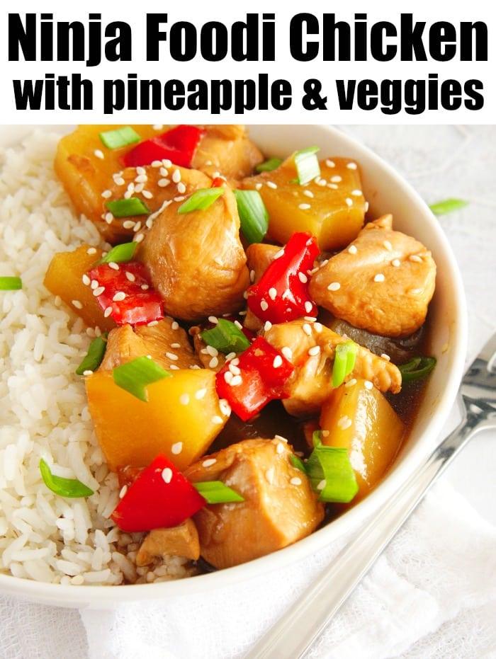 Sweet Ninja Foodi Pineapple Chicken