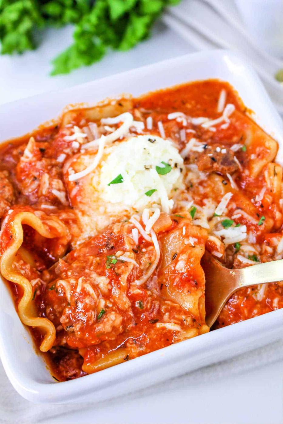 Lazy Lasagna Soup