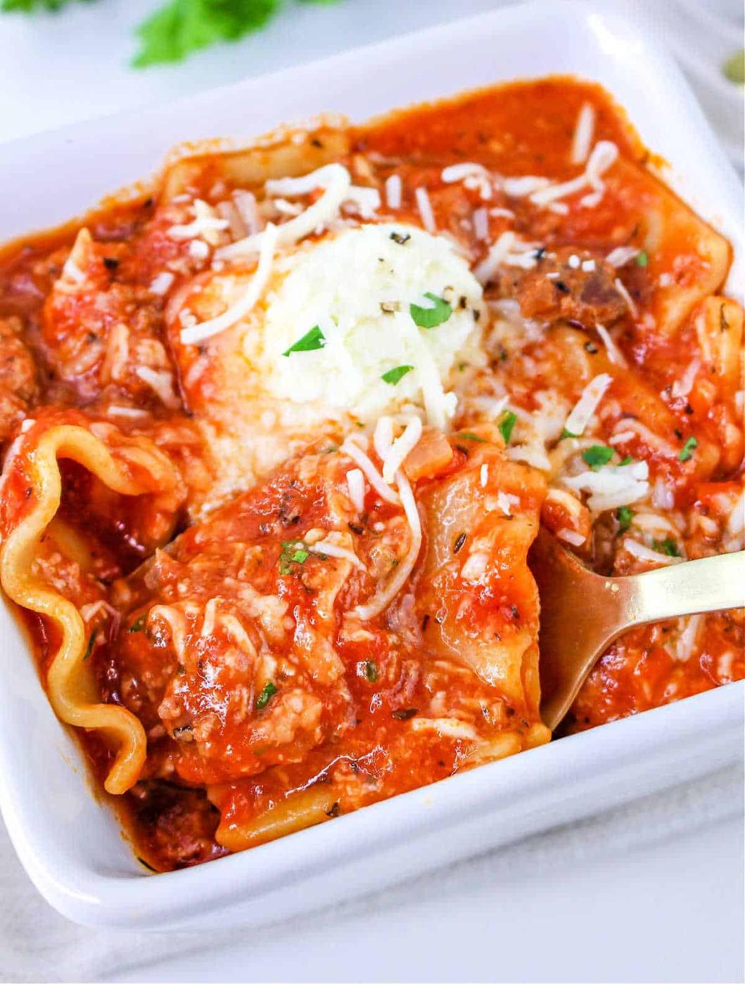 One Pot Lasagna Soup Recipe