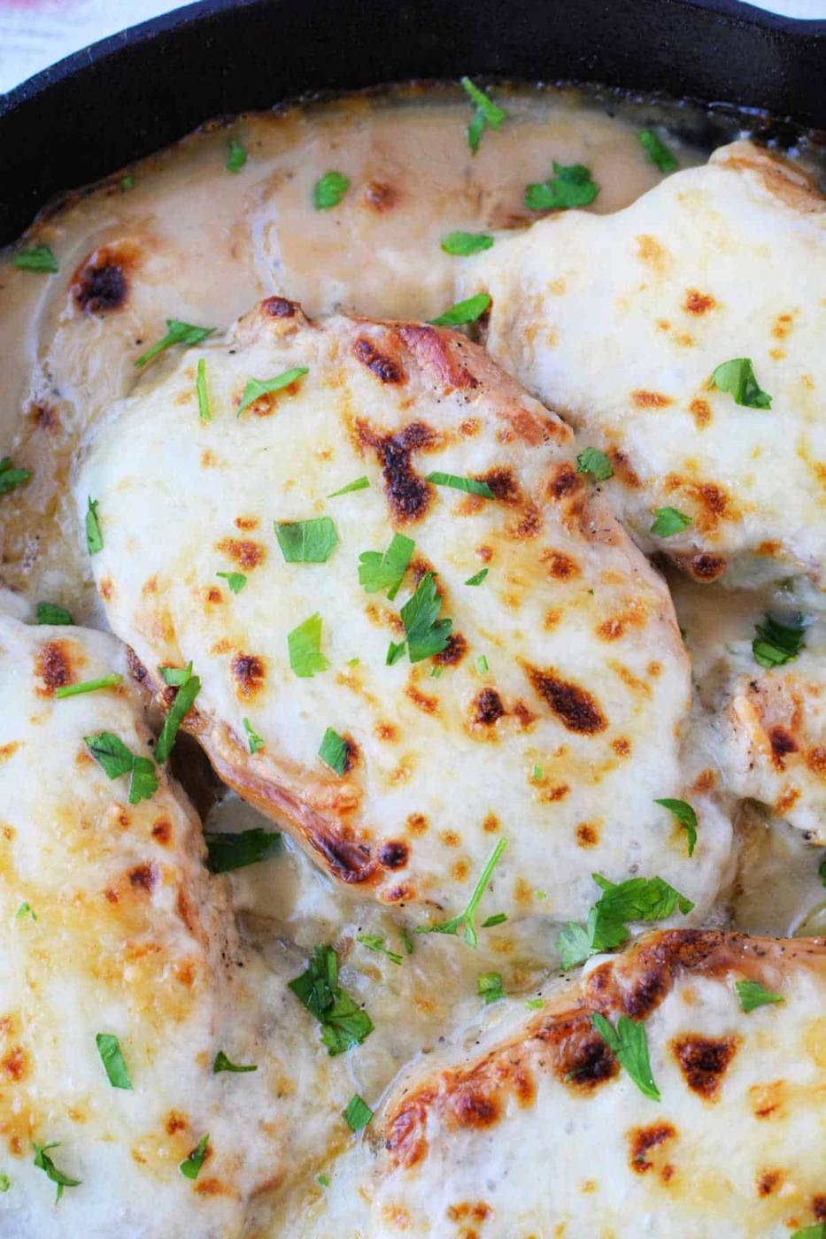 Oven Baked Pork Chops with Potatoes