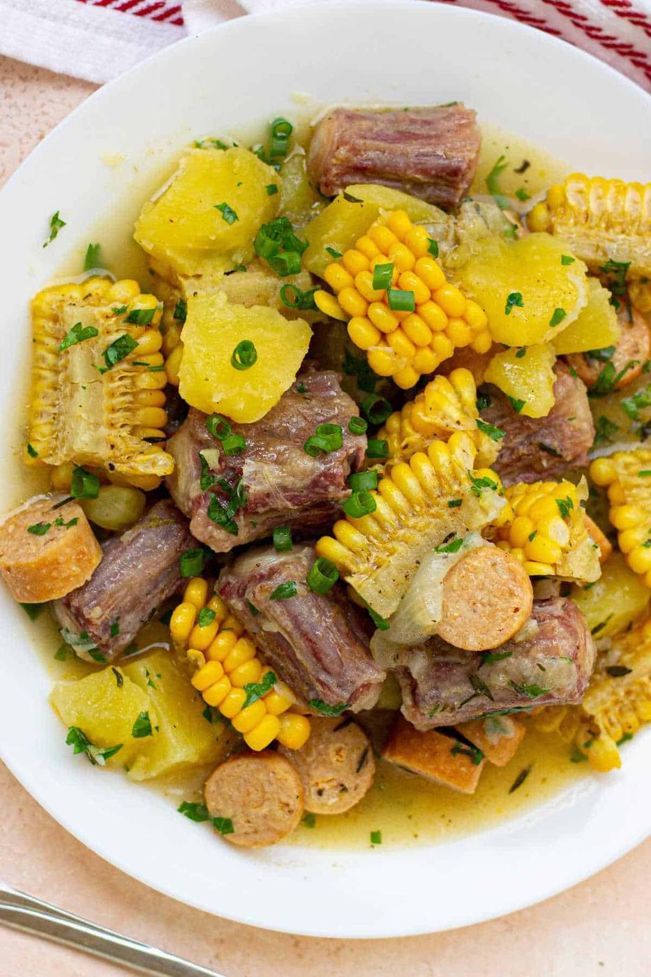 Potatoes Corn Oxtail Boil Recipe