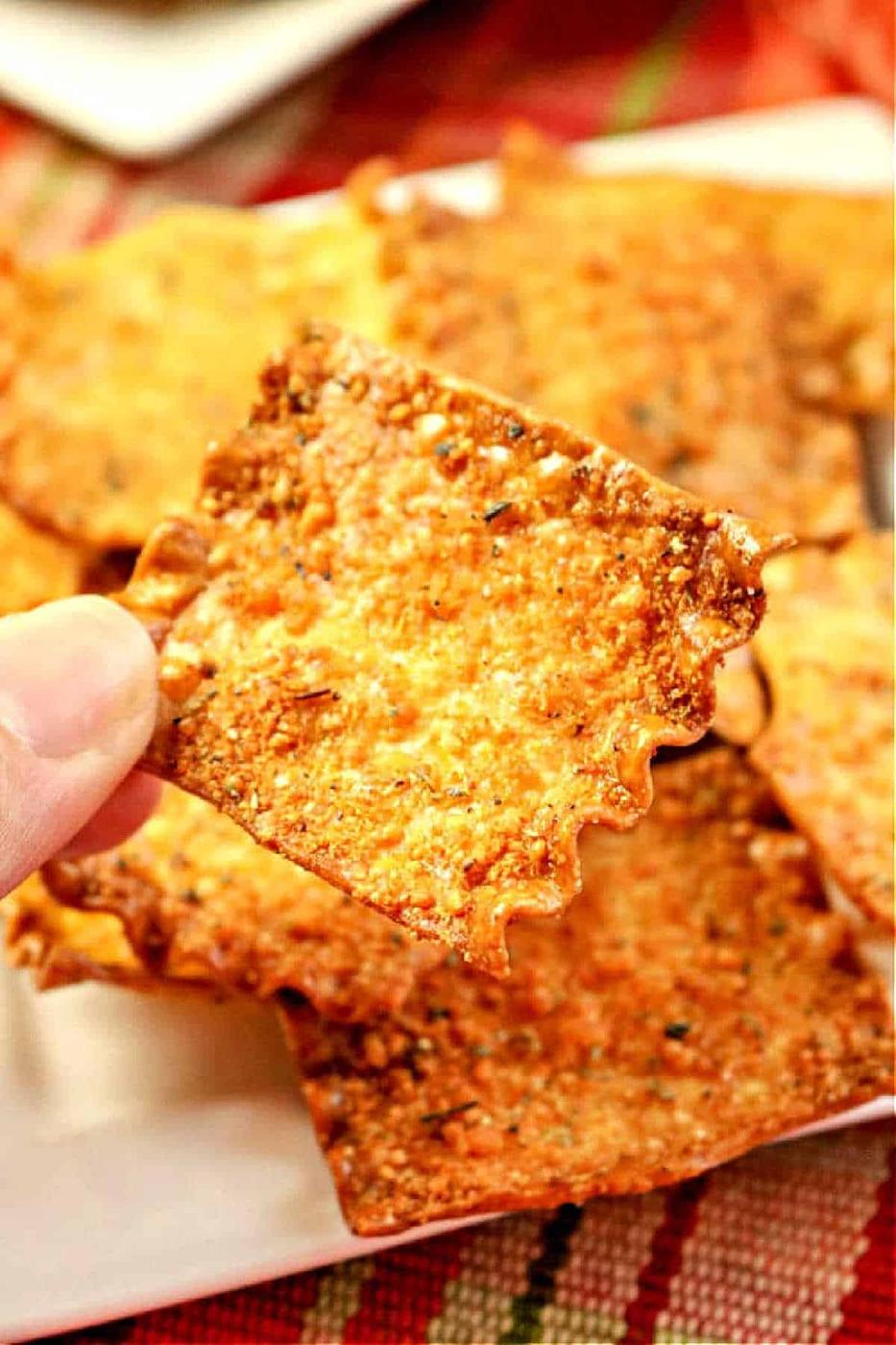 Ninja Foodi Pasta Chips Air Fryer Recipe