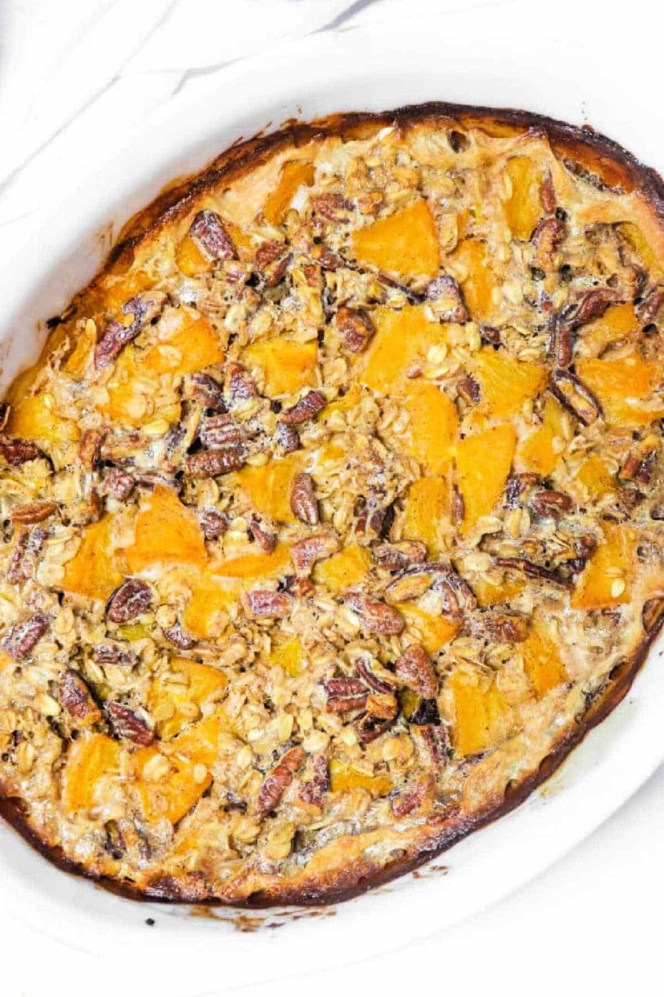 Peach Baked Oatmeal