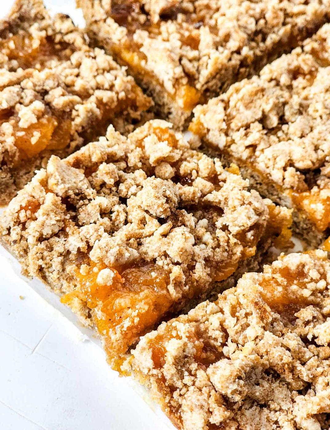 Peach Bars with Canned Peaches