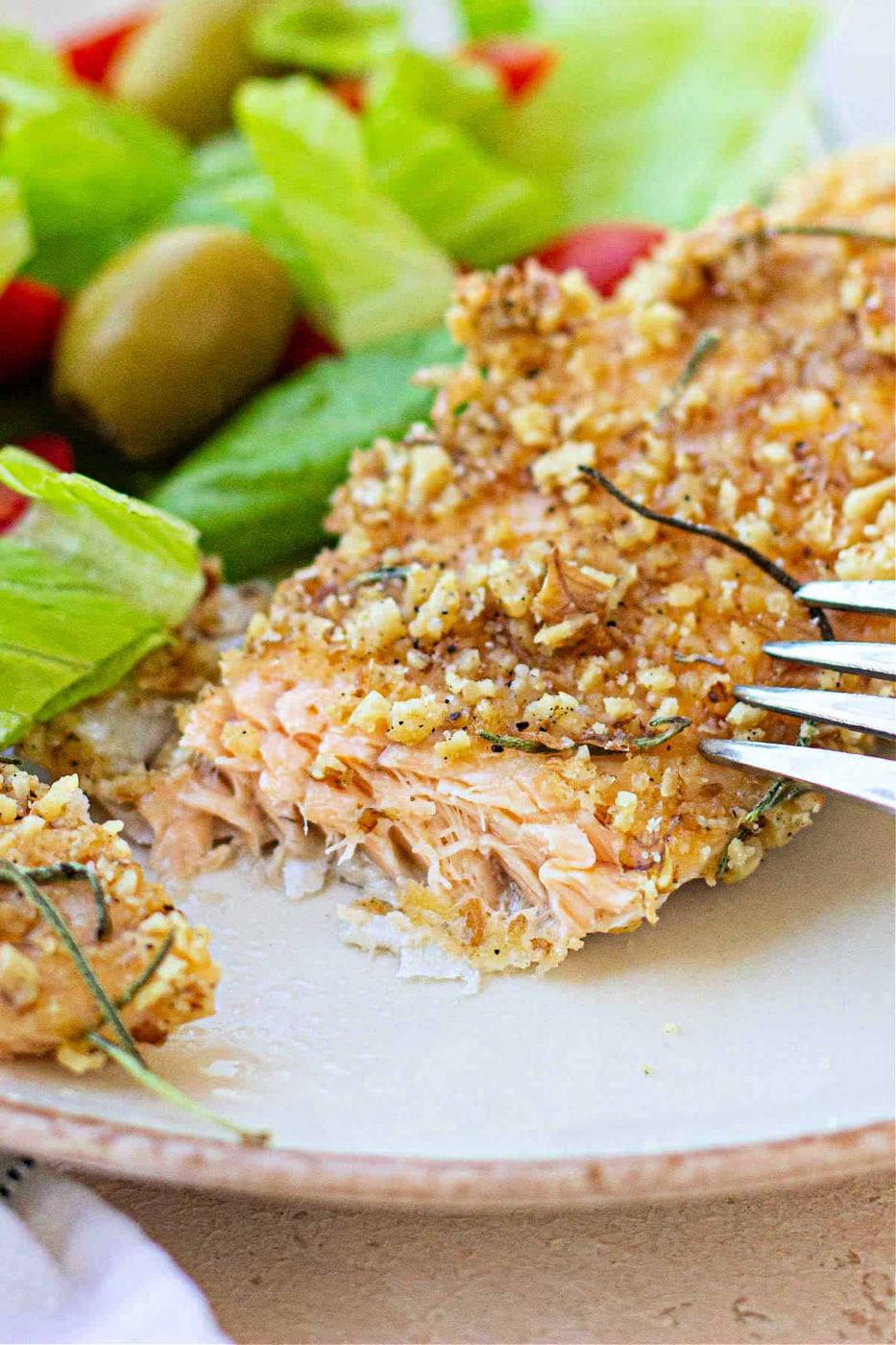 Pecan Crusted Trout in the Oven