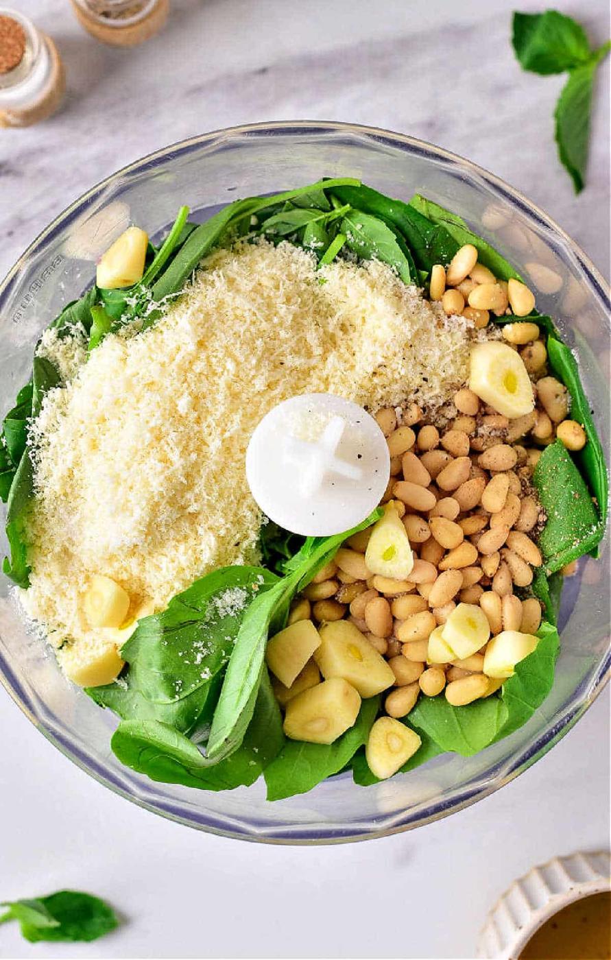 Simple Homemade Pesto with Pine Nuts