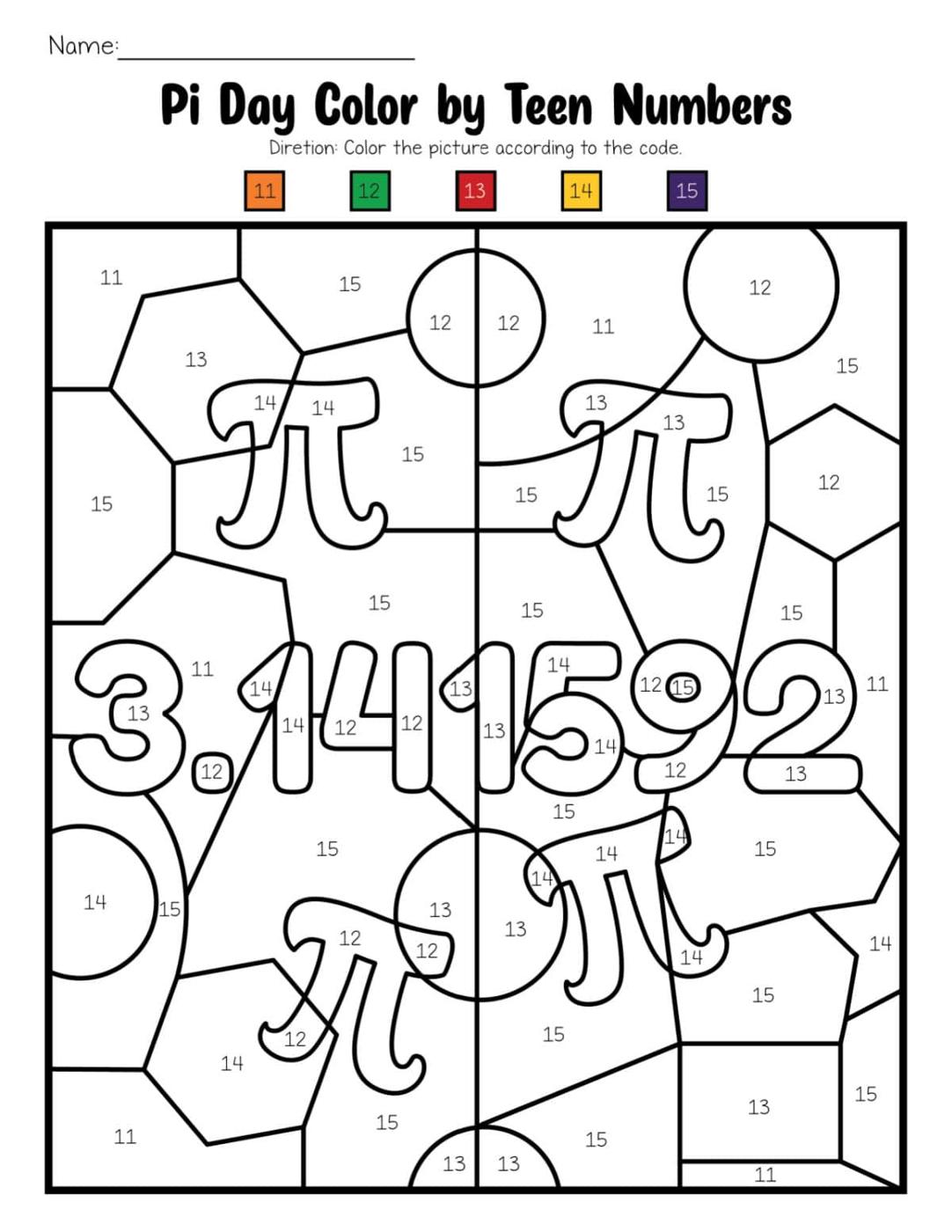 Free Printable Pi Day Activities