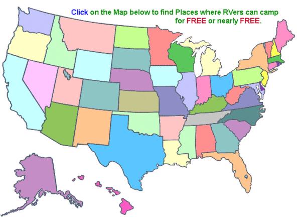 where you can camp for free