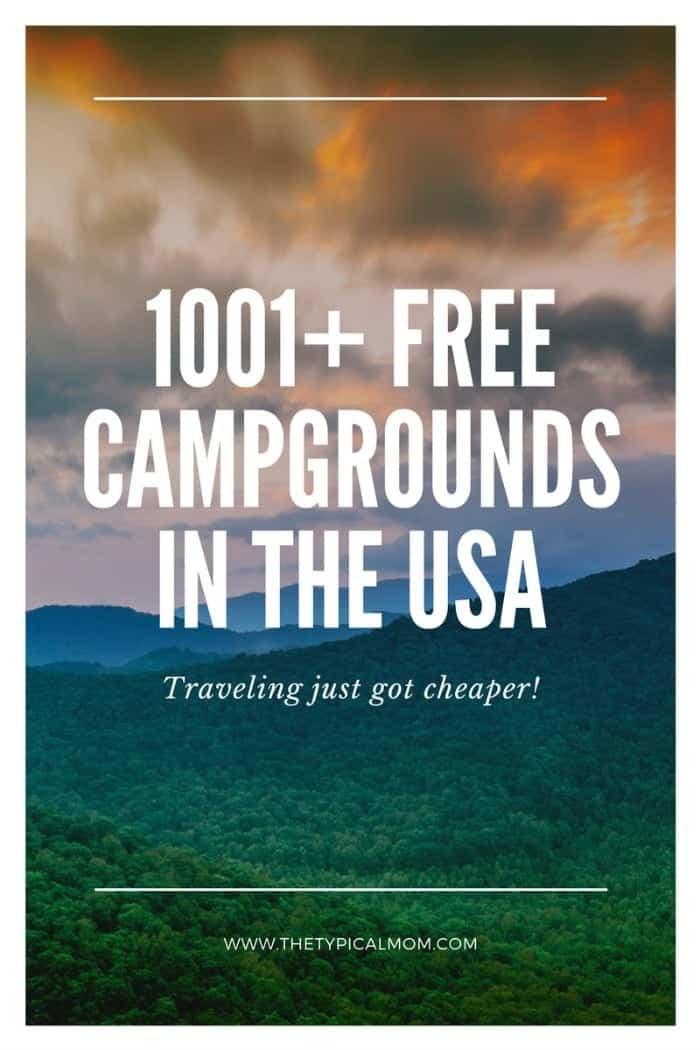 places you can camp for free