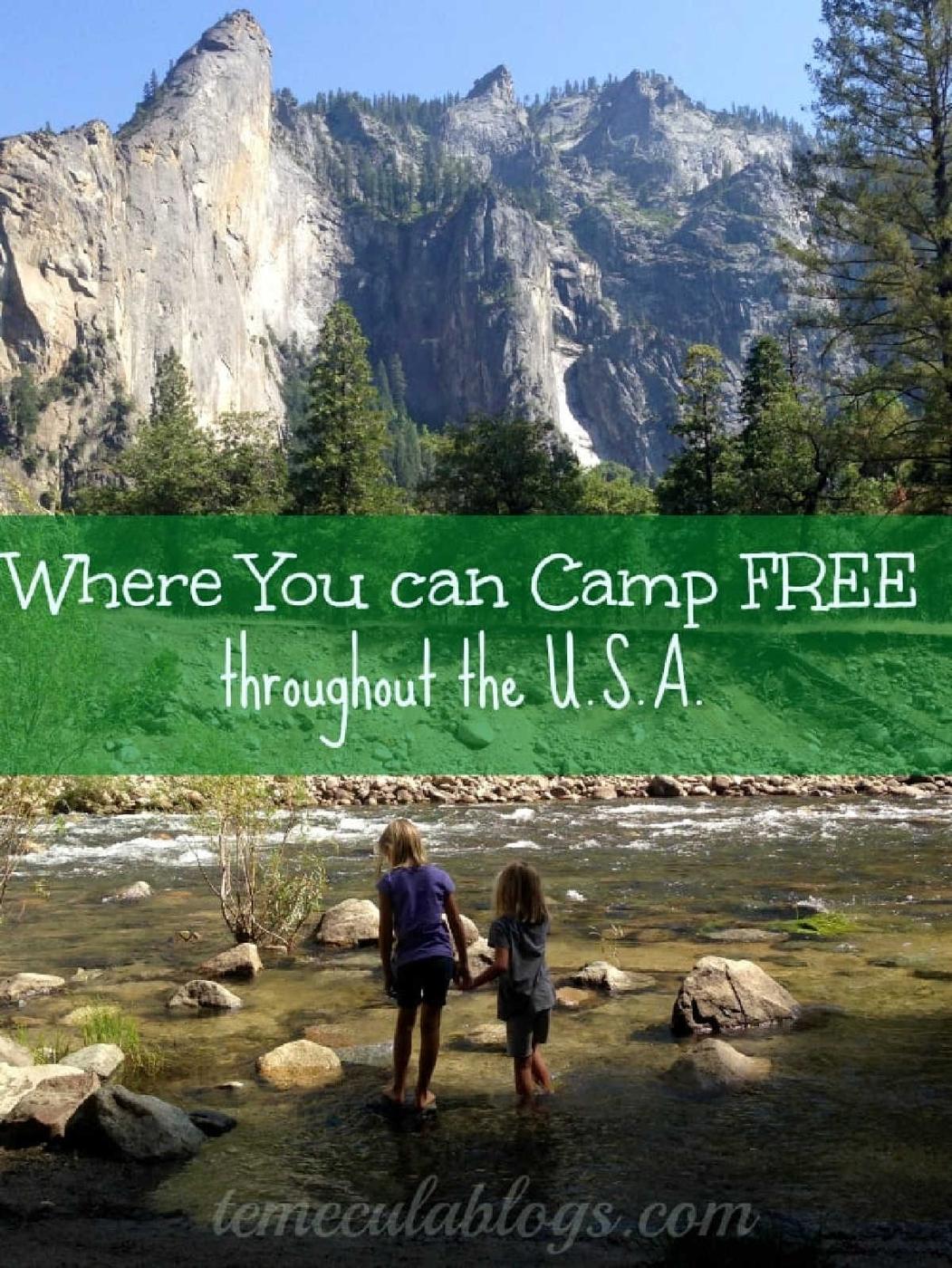 Places You Can Camp for Free