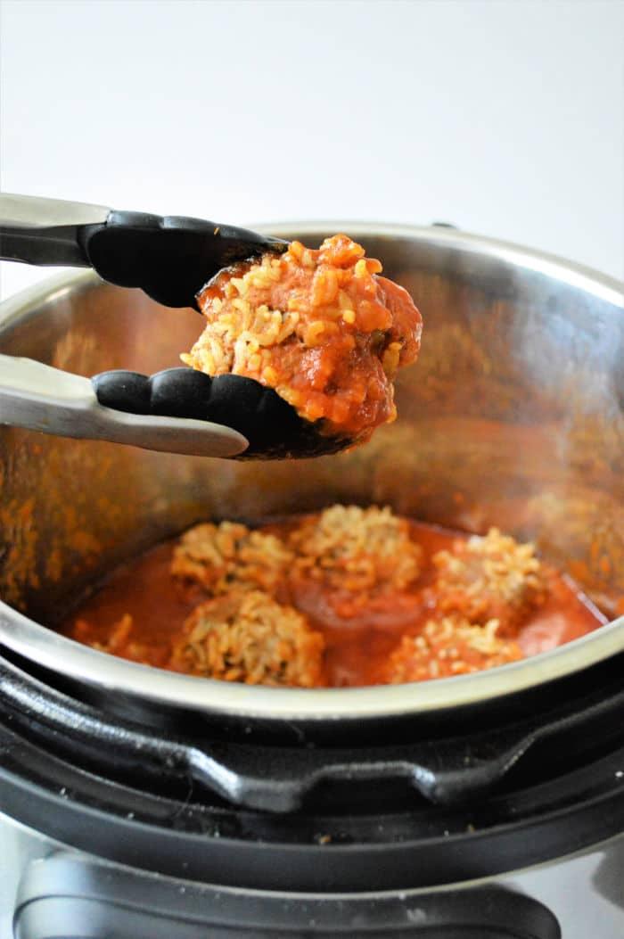 Instant Pot Porcupine Meatballs