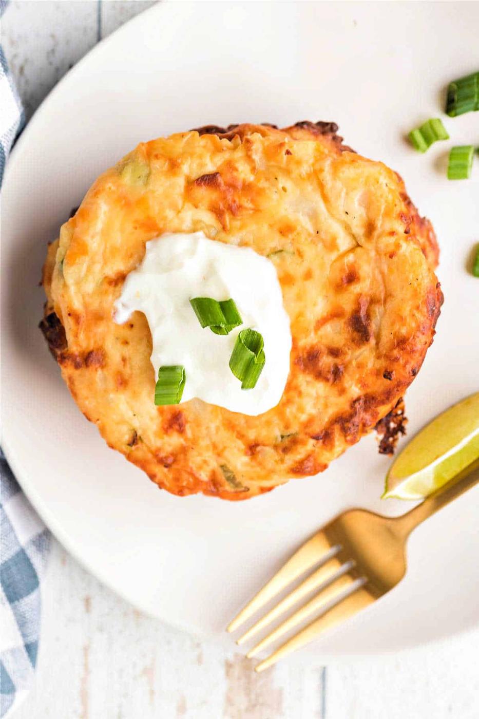Fried Mashed Potatoes with Cheese