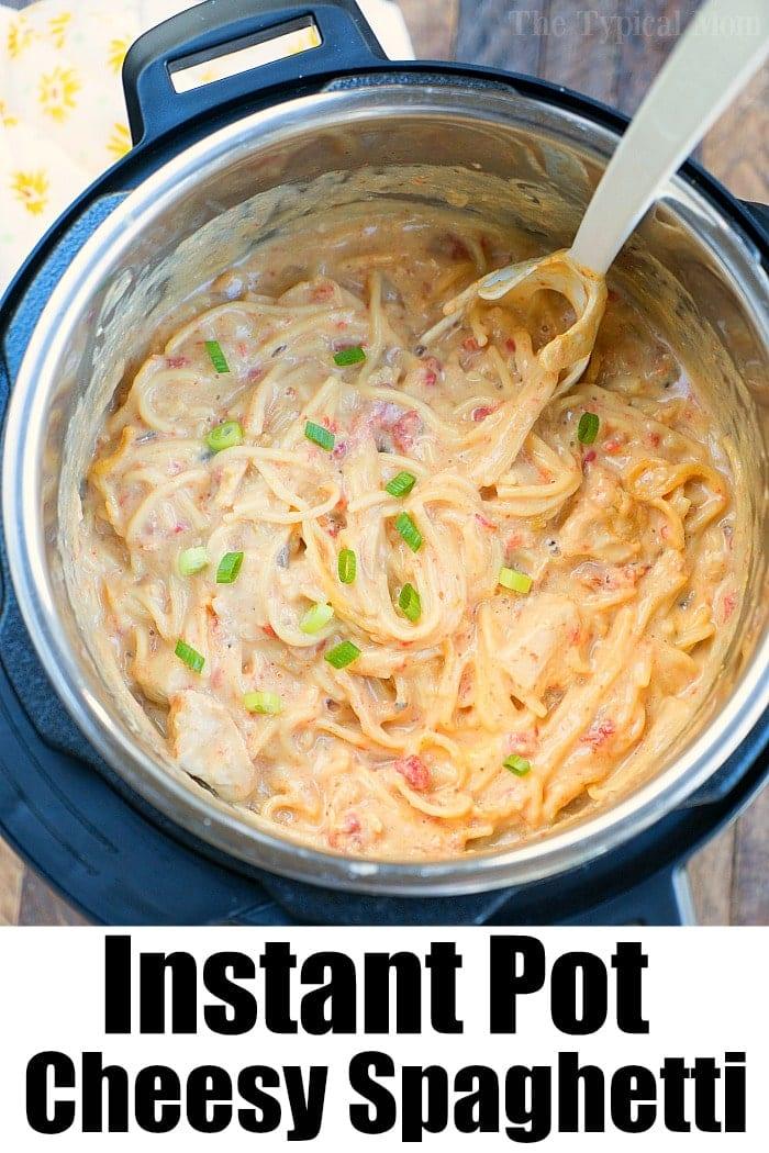 Pressure Cooker Cheesy Chicken Spaghetti 2