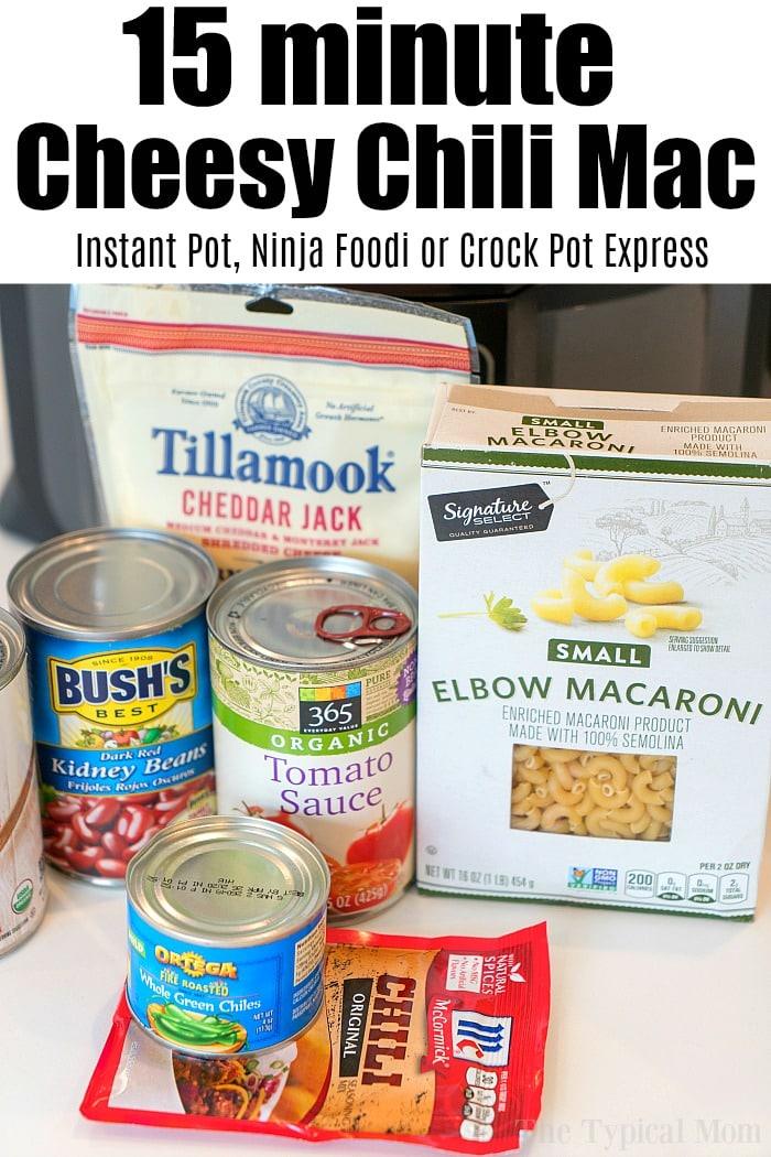 pressure cooker cheesy chili mac