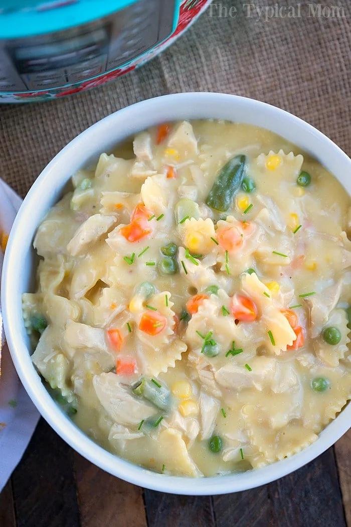 instant pot chicken noodle casserole 3