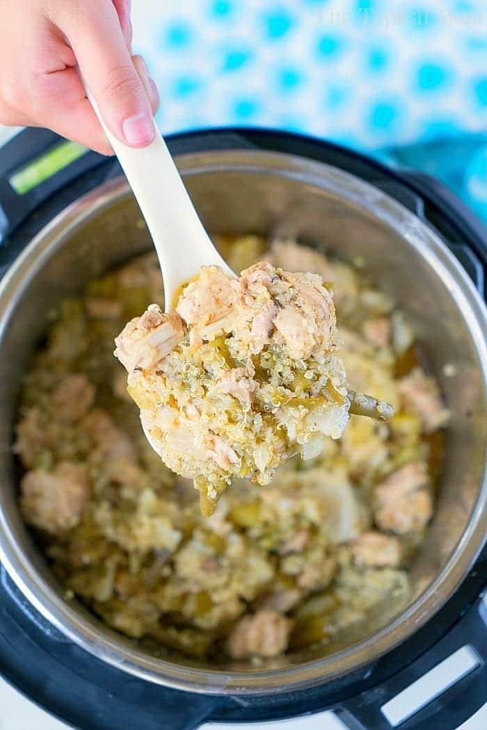 Pressure Cooker Chicken Quinoa Casserole