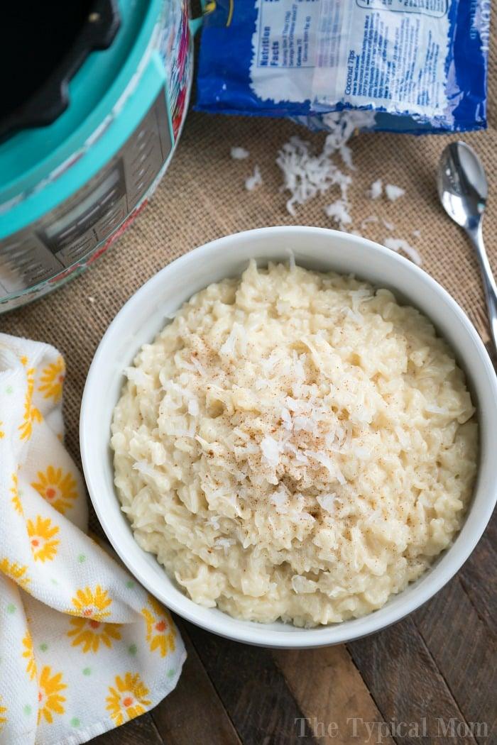 coconut rice pudding