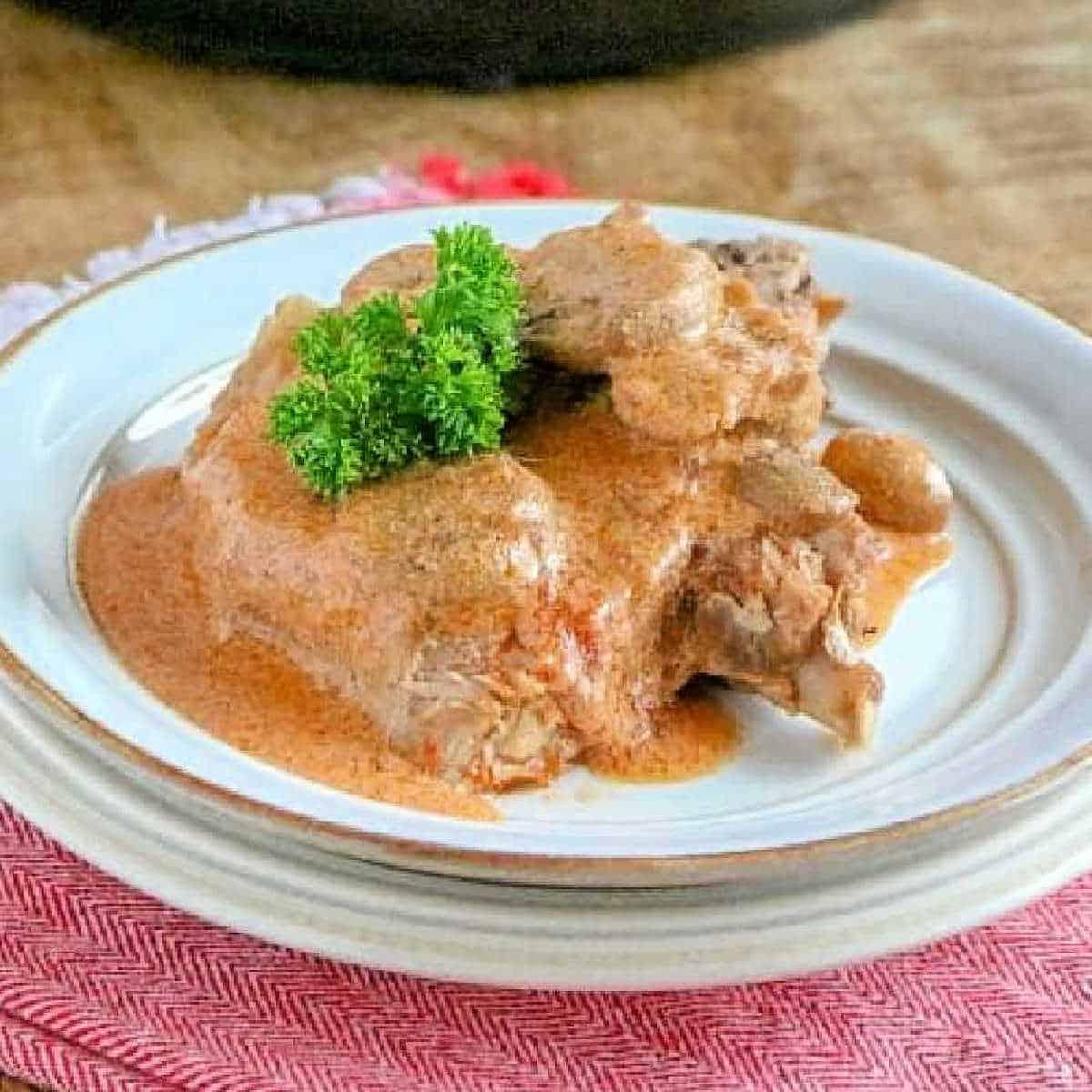 Pressure Cooker Pork Chops with Gravy