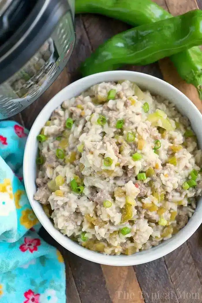 Instant Pot Sausage Rice Casserole