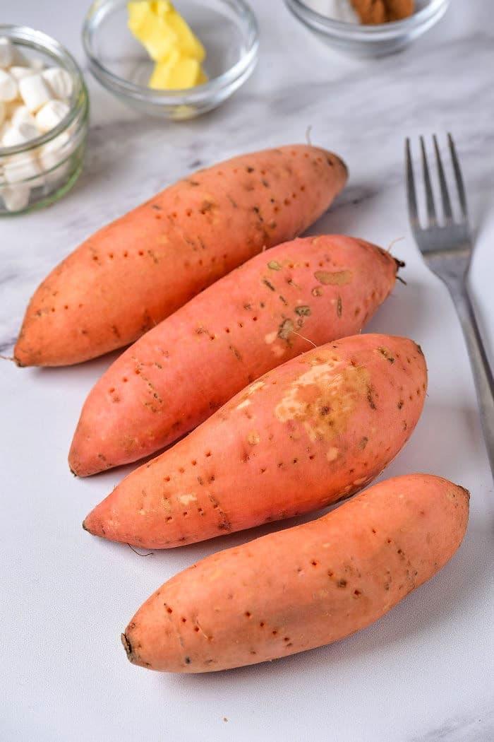 How long do sweet potatoes cook for