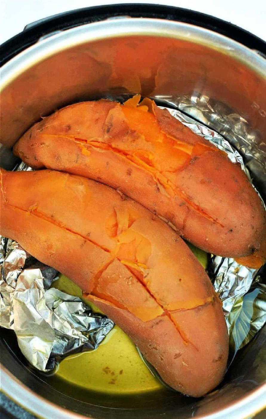 Pressure Cooker Sweet Potatoes