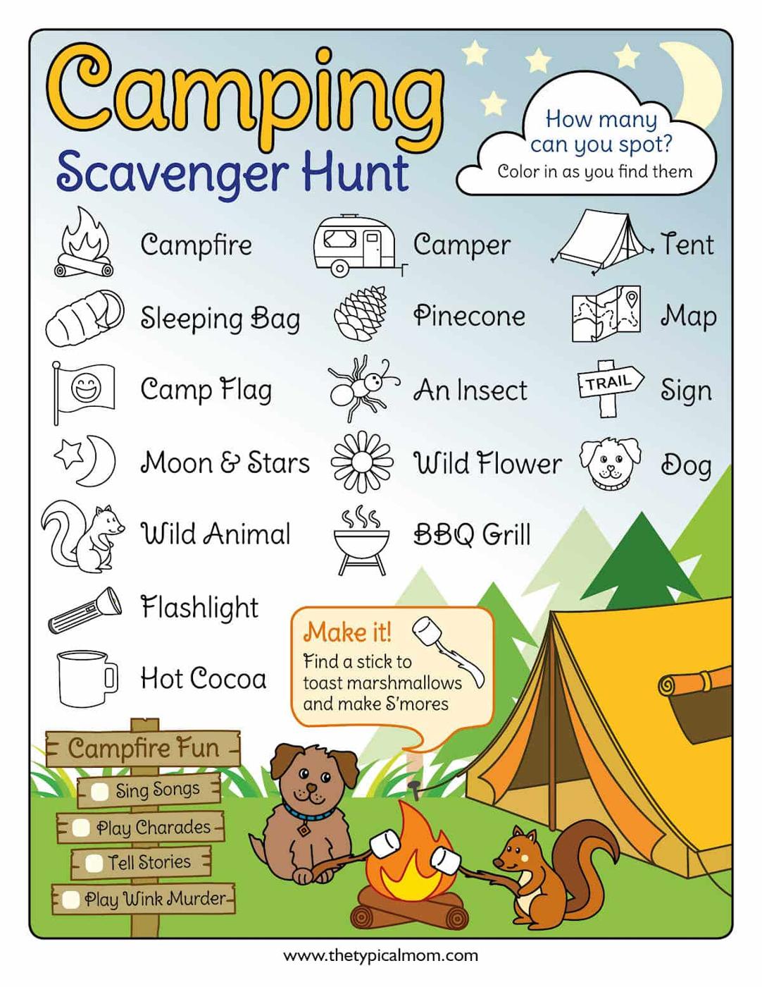 Free Printable Scavenger Hunt Printables